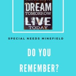 Do you remember? Questions in the Special Needs Minefield